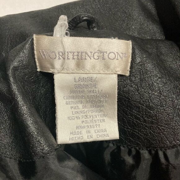 WORTHINGTON, Leather jacket, Black, Women’s Sz Large SEE DESCRIPTION - Picture 6 of 13